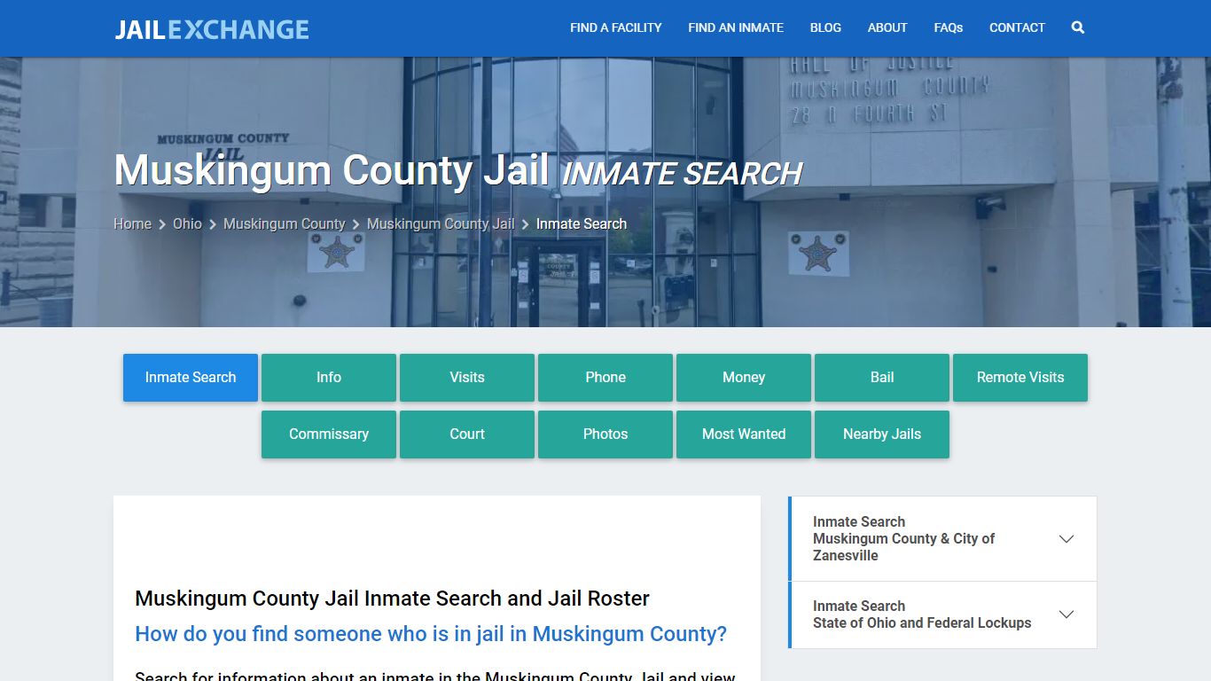 Muskingum County Jail Inmate Search - Jail Exchange